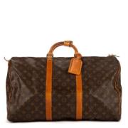 Pre-owned Coated canvas handbags Louis Vuitton Vintage , Brown , Dames