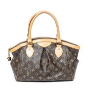 Pre-owned Coated canvas handbags Louis Vuitton Vintage , Brown , Dames