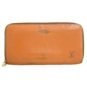 Pre-owned Leather wallets Louis Vuitton Vintage , Brown , Dames