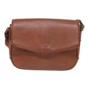 Pre-owned Leather shoulder-bags Burberry Vintage , Brown , Dames