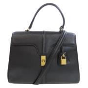 Pre-owned Leather handbags Celine Vintage , Black , Dames