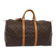 Pre-owned Canvas handbags Louis Vuitton Vintage , Brown , Dames