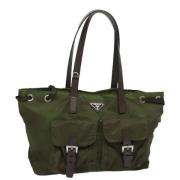 Pre-owned Nylon totes Prada Vintage , Green , Dames