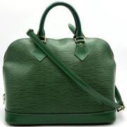 Pre-owned Leather louis-vuitton-bags Louis Vuitton Vintage , Green , D...