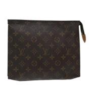 Pre-owned Canvas pouches Louis Vuitton Vintage , Brown , Dames