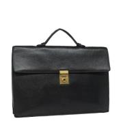 Pre-owned Leather handbags Loewe Pre-owned , Black , Dames