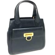 Pre-owned Leather handbags Salvatore Ferragamo Pre-owned , Blue , Dame...