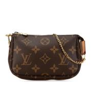 Pre-owned Canvas clutches Louis Vuitton Vintage , Brown , Dames