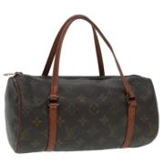 Pre-owned Canvas handbags Louis Vuitton Vintage , Brown , Dames