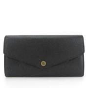 Pre-owned Canvas wallets Louis Vuitton Vintage , Black , Dames