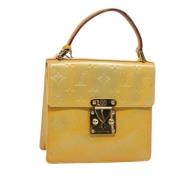 Pre-owned Leather handbags Louis Vuitton Vintage , Yellow , Dames