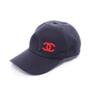 Pre-owned Cotton hats Chanel Vintage , Blue , Unisex