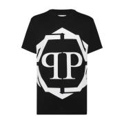 Heren Casual T-shirt Philipp Plein , Black , Heren