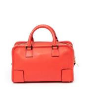 Pre-owned Leather handbags Loewe Pre-owned , Red , Dames