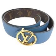 Pre-owned Fabric belts Louis Vuitton Vintage , Blue , Dames