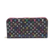 Pre-owned Coated canvas wallets Louis Vuitton Vintage , Black , Dames