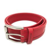 Pre-owned Fabric belts Louis Vuitton Vintage , Red , Dames