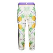 Ananas Print Broek Franco Ferrari , Multicolor , Dames