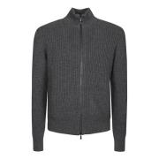 Stijlvolle Zip Cardigan Drumohr , Gray , Heren