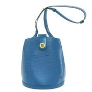 Pre-owned Leather louis-vuitton-bags Louis Vuitton Vintage , Blue , Da...