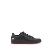 Minimalistische Leren Albany Sneakers PS By Paul Smith , Black , Heren