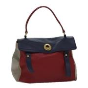 Pre-owned Leather handbags Yves Saint Laurent Vintage , Red , Dames