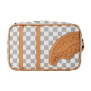 Raceway Cream Toiletry Bag Sprayground , Beige , Heren