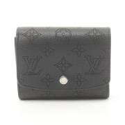 Pre-owned Leather wallets Louis Vuitton Vintage , Black , Dames