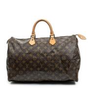 Pre-owned Coated canvas handbags Louis Vuitton Vintage , Brown , Dames