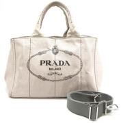 Pre-owned Canvas prada-bags Prada Vintage , Beige , Dames