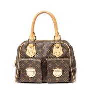 Pre-owned Coated canvas handbags Louis Vuitton Vintage , Brown , Dames