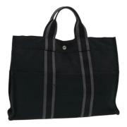 Pre-owned Canvas totes Hermès Vintage , Black , Dames