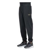 Sportieve Zwarte Broek met Logo Emporio Armani EA7 , Black , Heren