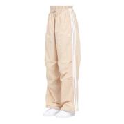 Wijde broek met 3 strepen Adidas Originals , Beige , Dames