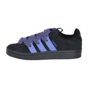 Retro Campus Sneakers Zwart Paars Adidas Originals , Black , Dames