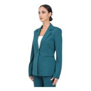 Groene single-breasted blazer voor vrouwen Only , Green , Dames