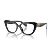 Elegante Vista Zonnebril Miu Miu , Black , Unisex