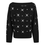 Zwarte Sweater Aw24 Damesmode Pinko , Black , Dames