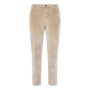 Broek in stretchfluweel Boggi Milano , Beige , Heren