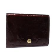 Pre-owned Leather wallets Louis Vuitton Vintage , Red , Dames