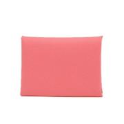 Pre-owned Leather home-office Hermès Vintage , Pink , Dames