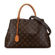 Pre-owned Canvas handbags Louis Vuitton Vintage , Brown , Dames