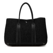 Pre-owned Leather handbags Hermès Vintage , Black , Dames