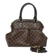 Pre-owned Canvas handbags Louis Vuitton Vintage , Brown , Dames