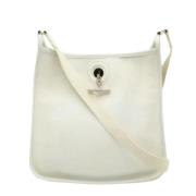 Pre-owned Leather hermes-bags Hermès Vintage , White , Dames