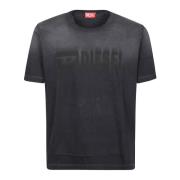 Verstelbaar T-shirt voor mannen Diesel , Black , Heren