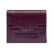 Paarse Portemonnee met Gouden Logo The Bridge , Purple , Dames