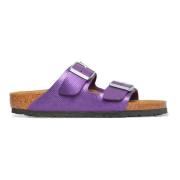 Glanzende Hagedis Sandalen voor Vrouwen Birkenstock , Purple , Dames