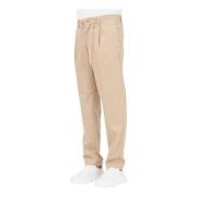 Beige Geplooide Casual Broek voor Mannen Selected Homme , Beige , Here...