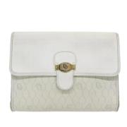 Pre-owned Leather shoulder-bags Dior Vintage , White , Dames